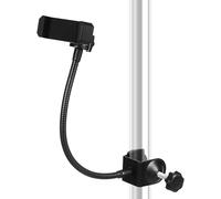 Générique Support de Téléphone Noir en Métal Léger et Compact Pince Ajustable pour et des Films, 1 Set pour Pied de