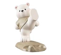 Générique Support De Téléphone Ours - Statues d'ours en Résine avec Articulations Mobiles,Support de Smartphone de Bureau - pour Vlog Tournage Bureaux Voyage Plein Air Appels Vidéo