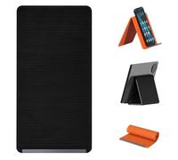 Générique Support de téléphone Portable Pliable en Silicone, Flexible et en Aluminium, Pliable à volonté, Universel et antidérapant, idéal pour la Maison, Le Bureau et Les Voyages (Noir)