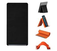 Générique Support de téléphone Portable Pliable en Silicone, Souple et modulable à volonté, Support réglable à Plusieurs Angles pour téléphones Portables, tablettes et Petits appareils (Noir)