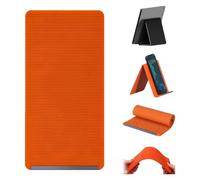 Générique Support de téléphone Portable Pliable en Silicone, Souple et modulable à volonté, Support réglable à Plusieurs Angles pour téléphones Portables, tablettes et Petits appareils (Orange)