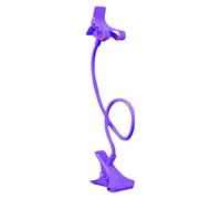 Générique Support De Téléphone Portable, Support Téléphone Col De Cygne, Lit Support Telephone Bureau, Fixation Stable Multifonction pour Table, Violet