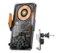 Générique Support de téléphone pour Grille d'aération - Charge sans Fil avec Rotation 360° | Porte-téléphone sur Sortie d'air - pour Caravane Monospace Berline Navigation Enregistrement vidéo Trajets