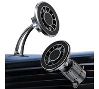 Générique Support de téléphone pour Grille d'aération de Voiture - Support Automatique réglable, magnétique Puissant pour téléphone Portable SUV, RV, Camion, berline, Van, véhicule, Tabl