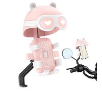 Générique Support De Téléphone pour Moto - Fixation Guidon Résistante aux Intempéries,Support Téléphone Moto avec Mini Casque,Adapté Au VTT, Route, Ville, Touring, Voyage, Aventure,