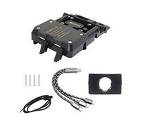 Générique Support de téléphone pour Moto pour BMW R1200GS ADV F700GS F800GS pour Moto pour USB pour Chargeur pour Moto Mobile Phone Wireless Charging Holder Stand(USB 22mm Bracket)