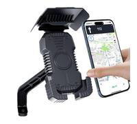 Générique Support De Téléphone pour Moto - Support Universel en ABS De 4,7 À 7,2 Pouces | Étui Étanche À La Pluie avec Pare- | Supports De Rétroviseur De Guidon pour Vélo Scooter | Téléphone À Écran