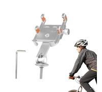 Générique Support de Téléphone pour Vélo - d'Aluminium,Porte-Téléphone Portable pour Moto - Structure Aluminium Amortissement Chocs Angle Vue Réglable Monture Guidon Universelle Pilotes