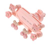 Générique Support De TéLéPhone Voiture Mignon Clip Grille D'aéRation 6 Points Rose Antivibrations Compatible TéLéPhones Navigation SéCurisée