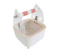 Générique Support de Toilette pour Perroquet, Perchoir de Table en Acrylique, Support D'entraînement, Meule, Poubelle pour L'entretien des Griffes, Conv, Orange