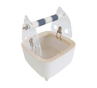 Générique Support de Toilette pour Perroquet, Perchoir de Table en Acrylique, Support D'entraînement, Meule, Poubelle pour L'entretien des Griffes, Conv, Gris