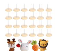 Générique Support de tricoté, support de au crochet - 24X support de tricoté en bois Double aiguille simple | Support d'affichage de d'animal de feutrage domestique, Support pour éta