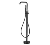 Générique Support de Tuyau d'arrosage autoportant avec Robinet et douchette rotative pour Un arrosage et Un Lavage efficaces - Support de Colonne d'eau Noir Durable