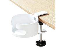 Générique Support de Verre pour Bureau,Support à boisson de table,Fixation à pince pour gobelet | Pour table, extérieur, salon, maison, porche, patio, piscine, plage, camping, caravane, classe