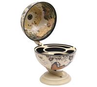 Générique Support de vin Globe de Dessus de Table Bois d'eucalyptus Blanc,Meubles, Armoires & Meubles de Rangement, Caves à vins & spiritueux, Blanc (Poids 4.05KG)