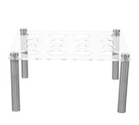 Générique Support Design Stable Jeu D'échecs en Acrylique pour Carré et Multiples Ouvertures, Porte-Moule à Échecs Moderne pour Rangement DIY et Loisirs Créatifs