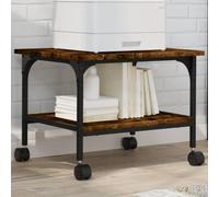 Générique Support d'imprimante à 2 Niveaux chêne fumé 50x40x38 cm,Imprimantes, photocopieurs, scanners et fax,Accessoires pour imprimantes, copieurs et télécopieurs,Supports pour imprimante-842283