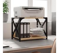 Générique Support d'imprimante à 2 Niveaux chêne Sonoma 44x26x31,5 cm, Accessoires pour imprimantes, copieurs et télécopieurs, Supports pour imprimante, Brun, (Poids 4.88KG)-3981