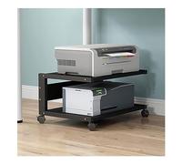 Générique Support d'imprimante à 2 Niveaux, étagère roulante pour imprimante à Domicile ou au Bureau, Table Mobile pour photocopieur, Support d'imprimante sous Le Bureau