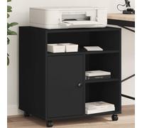 Générique Support d'imprimante avec roulettes Noir 60x50x67 cm, Accessoires pour imprimantes, copieurs et télécopieurs, Supports pour imprimante, Noir, (Poids 29.5KG)-0626