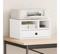 Générique Support d'imprimante Blanc 40x32x22,5 cm Bois d'ingénierie,Imprimantes, photocopieurs, scanners et fax,Accessoires pour imprimantes, copieurs et télécopieurs,Supports pour imprimante-840604
