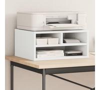 Générique Support d'imprimante Blanc 49x40x22,5 cm Bois d'ingénierie, Accessoires pour imprimantes, copieurs et télécopieurs, Supports pour imprimante, Blanc, (Poids 9.66KG)-0590