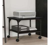 Générique Support d'imprimante Chêne noir 50 x 40 x 38 cm,Appareils électroniques,Imprimantes, photocopieurs, scanners et fax,Accessoires pour imprimantes, copieurs et télécopieurs,Noir,6.18 KG,882997