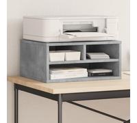 Générique Support d'imprimante Gris béton 49x40x22,5 cm Bois d'ingénierie, Accessoires pour imprimantes, copieurs et télécopieurs, Supports pour imprimante, Gris, (Poids 9.66KG)-0593