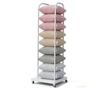 Générique Support d'oreiller Robuste avec Roues verrouillables, Support de Coussin Organisateur de Rangement d'oreiller sur Pied, Présentoir d'oreiller Peu encombrant