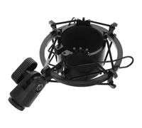 Générique Support en Métal Noir pour Microphone à Condensateur Antichoc Fixation Stable, pour Streaming en Direct et Diffusion Audio Professionnelle