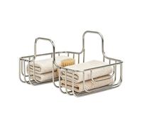 Générique Support Éponge D'Évier | Organisateur en Acier Inoxydable Antirouille - Support à éponge d'évier,pour Torchon De Cuisine, Savon, Brosse, Nettoyage, Maison, Camping-Car, Appartement