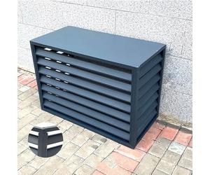 Générique Support extérieur pour climatiseur, Couvercle antivol et Robuste en Aluminium, protège Le condenseur du climatiseur extérieur Mini-Split, réduit Le Bruit, Convient à Une utilisatio