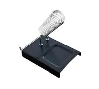 Générique Support Fer à Souder Base Métal Support Fer Station Antidérapante Ressort Double Sécurité Montage Pratique Conçu pour Bricoleur Électricien Usage Mais, Sans Éponge