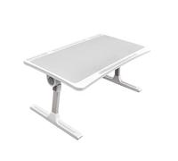 Générique Support for Ordinateur Portable Eear réglable en Hauteur et Angle, Pliable, for lit, canapé, Bureau de Sol for Adultes(No Book Clamp White)