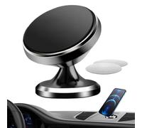 Générique Support Magnétique pour Téléphone en Voiture,Support Rotatif Universel pour Smartphone - Porte-Téléphone Magnétique Antidérapant pour Tableau de Bord, Vitres et Pare-Brise avec Adhésif