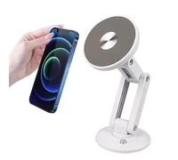 Générique Support Magnétique pour Téléphone | Support Rotatif 360° pour Mobile | Fixation GPS de Tableau de Bord | pour Voyages Trajets Domicile Travail Déplacements