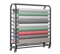 Générique Support métallique pour Rouleaux de Vinyle pour Garage et Atelier - Solution de Rangement Mobile pour Films de Changement de Couleur et Films pour vitres - Matériel de Montage Inclus - Peut