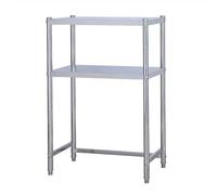 Générique Support Mini Réfrigérateur avec Étagères Réglables, Étagère Micro Onde En Acier Inoxydable, Espace Inférieur Ouvert, Convient À La Plupart Des Appareils Électroménagers(L60xW30xH120cm)