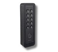 Générique Support mural compatible avec Nuki Keypad 2 et NFC - Housse de protection antivol avec vis de sécurité Torx - Sans protection contre les intempéries - Finition imitation plâtre - Noir (sans