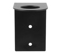 Générique Support Mural Compatible Polyvalente Noir Distributeur de Savonnette en Acier Inoxydable , Installation Facile Trou 2.8cm pour Salle de Bain Moderne et Élégante
