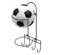 Générique Support Mural de Basket-Ball, Support Mural pour Ballon - Rangement d'affichage à Billes à 2 Couches,Support de Basket-Ball Multifonctionnel sans perçage pour Volley-, Football, footba