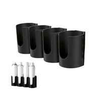 Générique Support Mural de Bombes aérosol Rack Mural 4 Cases à aérosol | Compatible jusqu'à 60 mm de diamètre Garage, atelier, camping-car, local à outils, magasin, maison, abri de
