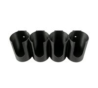Générique Support Mural de Bombes aérosol Rack Mural 4 Cases à aérosol | Compatible jusqu'à 60 mm de diamètre pour camping-car, local à outils, maison, remise, garage,