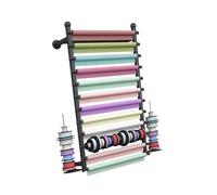 Générique Support Mural De Distributeur Ruban, Supports D'affichage Station d'emballage en Métal, for Rouleaux Cuir,Organisateur Nappe(Black,100x120cm)