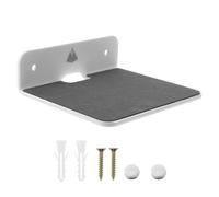 Générique Support Mural en Acrylique Blanc pour Haut-Parleur et Tablette Étagère Murale de Rangement Multifonctionnelle Compacte pour Maison Support Stable et Résistant pour Accessoires