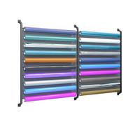 Générique Support Mural for Rouleau De Vinyle,Rangement for 8 À 20 Rouleaux De Tissu,Textile avec Tige De Suspension Réglable, for Présentation De Papier Peint Et Nappes(Can Hang 20 Rolls)