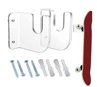 Générique Support Mural Planche à Roulettes,Lot de 2 Supports de Fixation Murale pour Planche | Accroches Murales Skateboard | pour Amateurs Chambre Salon Magasin Atelier Ski Intérieur Extérieur