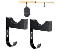 Générique Support Mural Pour Batte - elegant versatile stylish De Baseball Lot 2, supports crochets muraux à, crochet rangement, Rack battes | Multipurpose Outdoor Indoor Utility modern ergonomic