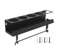 Générique Support Mural Pour Bombe Aérosol 43x9,6x10,2 Cm Support De Tube De Calfeutrage,Peut Contenir 5 Tube,Rangement Pour Tube De Silicone,Acier Matériaux Résistants