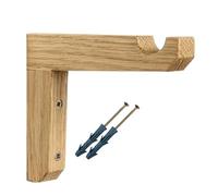 Générique Support mural pour fleurs, crochets en bois pour fleurs, supports muraux en forme de L, crochets pour panier intérieur/extérieur pour carillons éoliens, mangeoires, lanternes et nichoirs